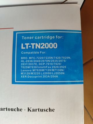 Tóner TN2000 + Tambor DR2000 Brother
