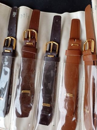 Correas reloj de piel antiguas 