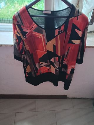 Maglia a maniche corte - Rosso e Nero