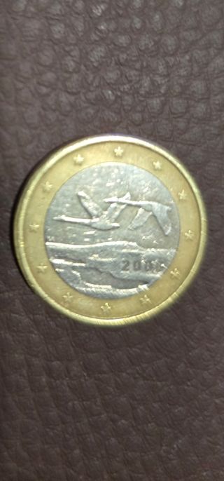 Moneda de Finlandia de 1 Euro del 2006.