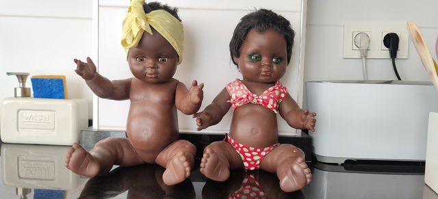 Muñecas años 60-70: 2 bebés