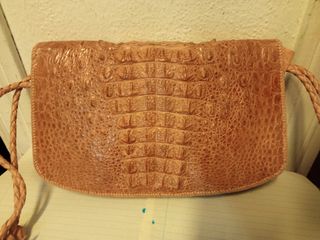 Bolso vintage piel de cocodrilo