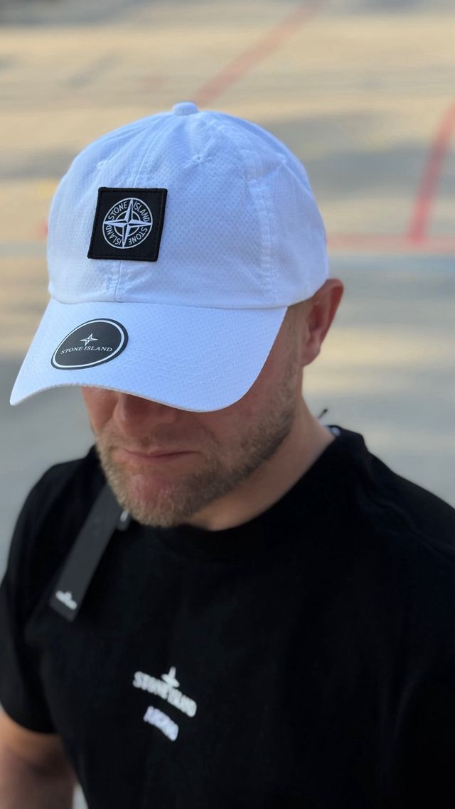 “UNISEX” Gorra de Stone Island blanca