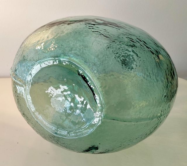 Garrafa vidrio antigua - Verde