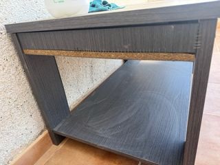 Mesa centro elevable gris oscuro,