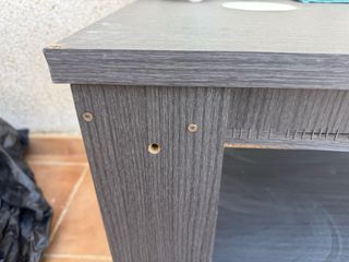 Mesa centro elevable gris oscuro,