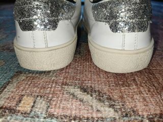 Sneaker Saint Laurent bianche e argento