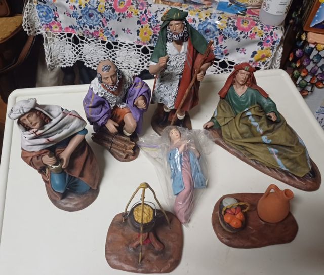 Aparición a los pastores, figuras de belén 21cm.