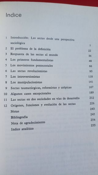 Sociología de las sectas religiosas.