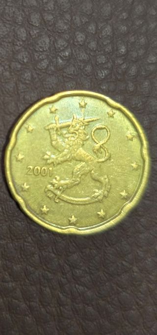 Moneda Finlandia 0,20€ 2001