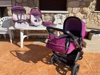 Carro Jane 3 en 1: Cuco/maxi-cosi/silla de paseo