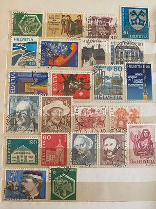 Francobolli Svizzera: 52 pezzi