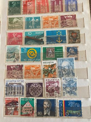 Francobolli Svizzera: 52 pezzi