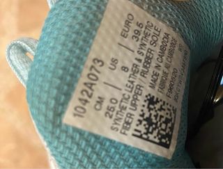 Zapatillas Asics blancas y verde agua