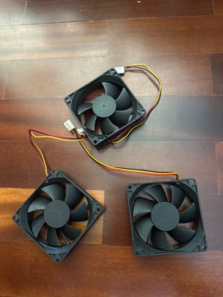 3 Ventiladores PC 80mm - Novos
