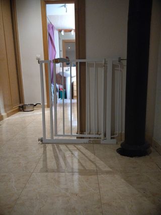 Puerta seguridad bebé - blanca