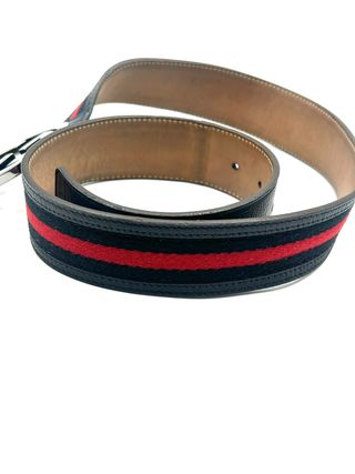 Cinturón Gucci Negro y Rojo