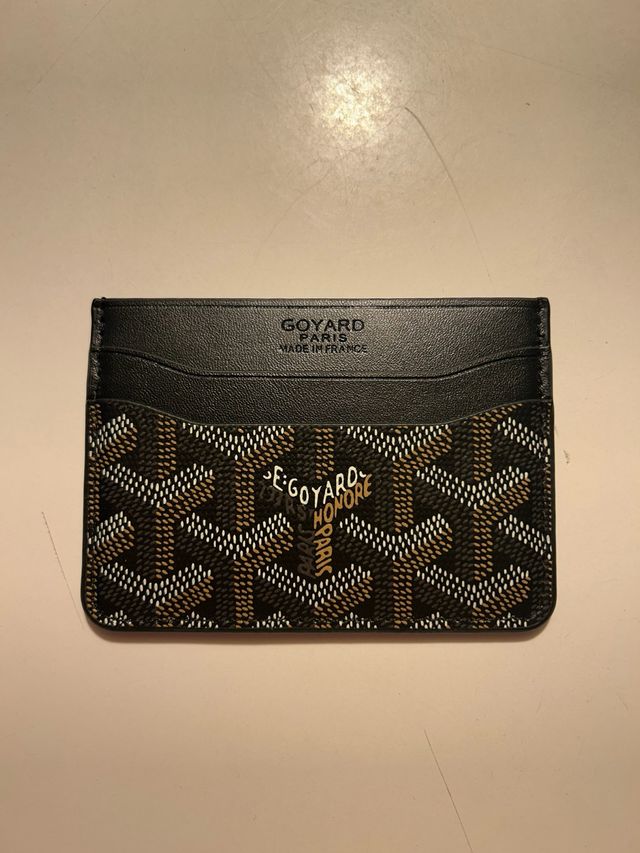 Goyard - Tarjetero Negro y Marrón