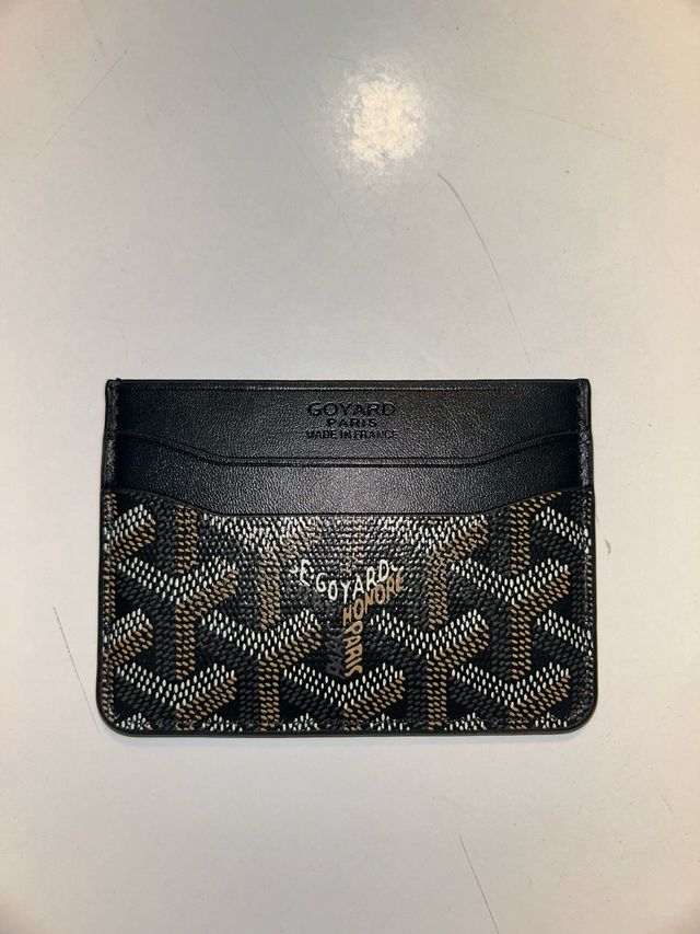 Goyard - Tarjetero Negro y Marrón