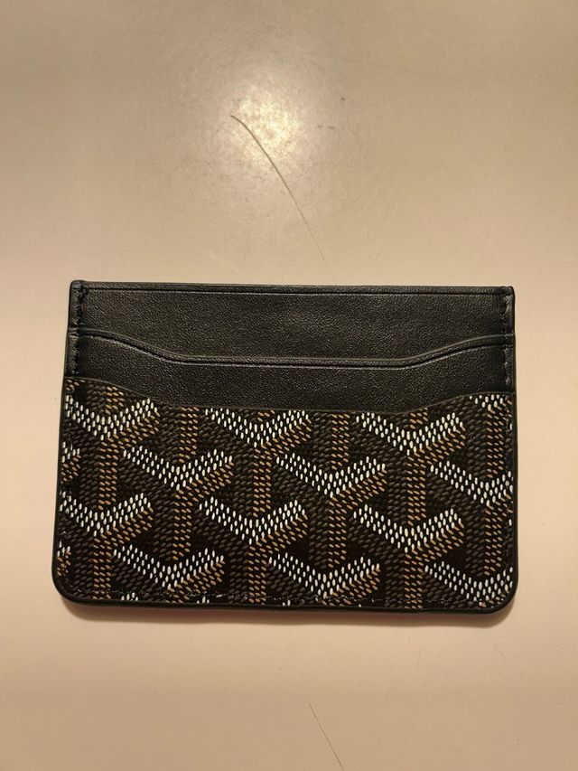 Goyard - Tarjetero Negro y Marrón