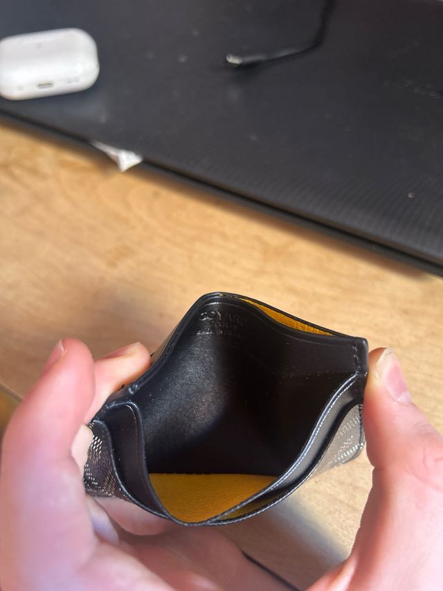 Goyard - Tarjetero Negro y Marrón