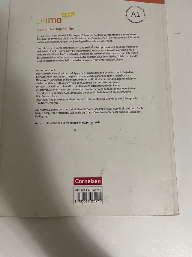 Libro 1 eso aleman Prima aktiv A1: Band 01.