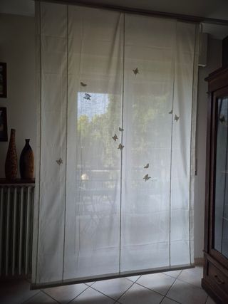 Tenda a pacchetto confezionata e dipinta a mano