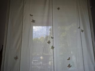 Tenda a pacchetto confezionata e dipinta a mano