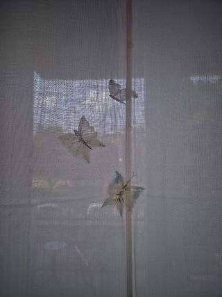 Tenda a pacchetto confezionata e dipinta a mano