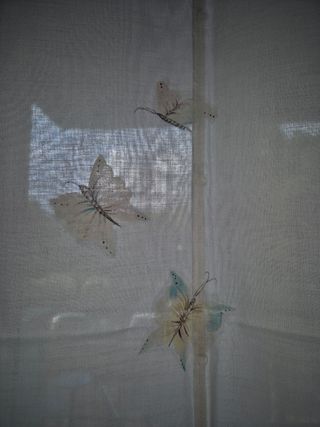 Tenda a pacchetto confezionata e dipinta a mano