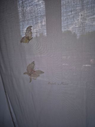 Tenda a pacchetto confezionata e dipinta a mano