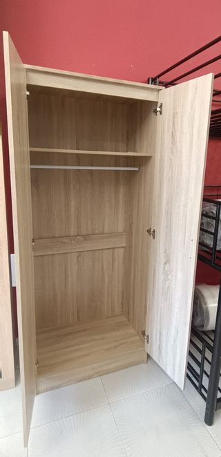 BARATO ARMARIO DE 2 PUERTAS COLOR MADERA