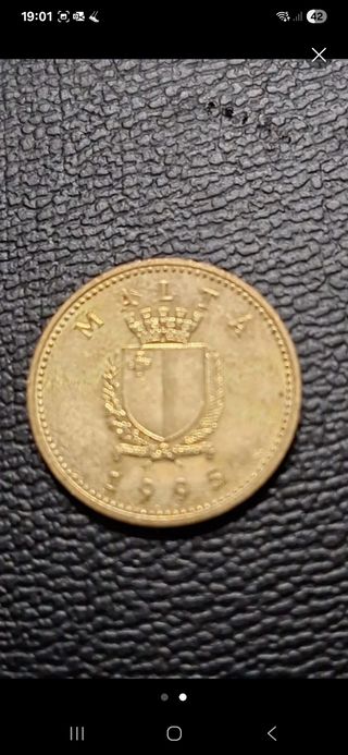 Moneda antigua Malta 1 céntimo