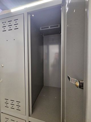 Armadio metallico grigio - Vestiario 2x2