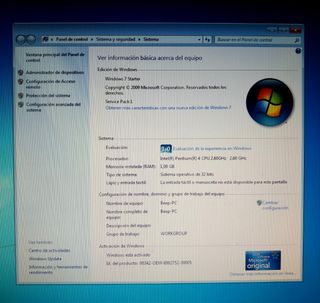Torre PC BEEP beige y azul marino