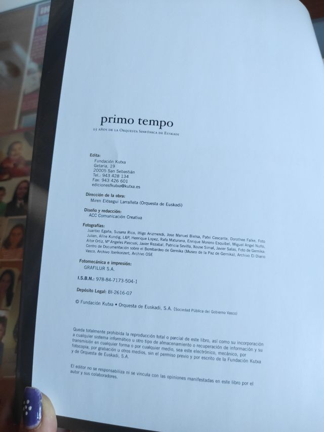Primo tempo. 25 años orquesta sinfónica Euskadi