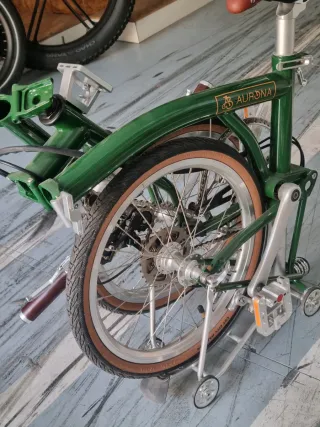 Bicicleta pieghevole Aurona in verde
