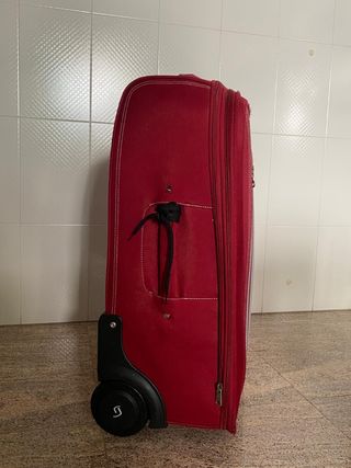 Maleta rígida JASLEN roja y gris