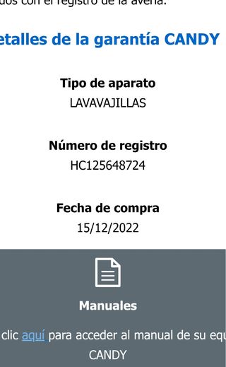 Lavavajillas Candy Brava