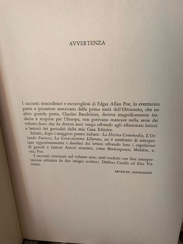 Racconti Poe - Mondadori