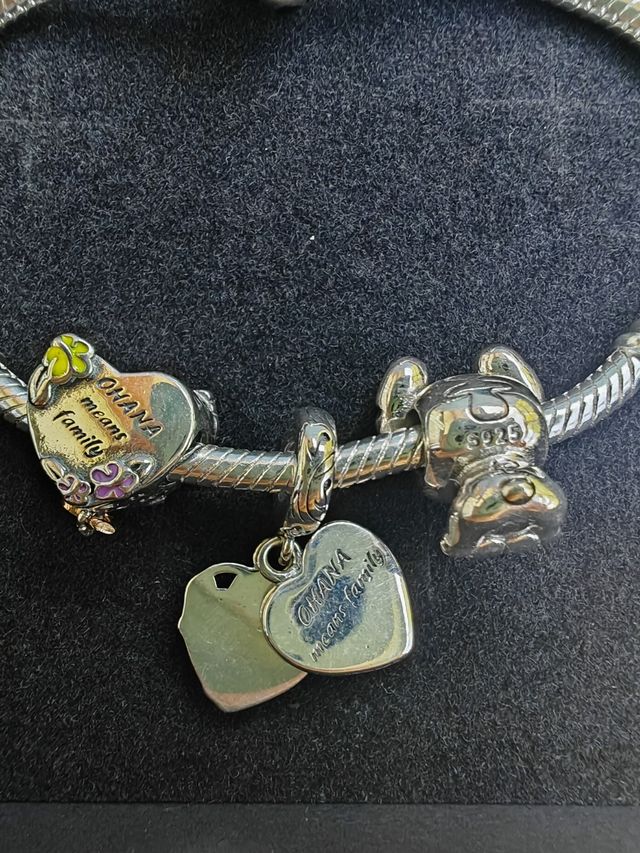 Pulsera Stitch Disney plata