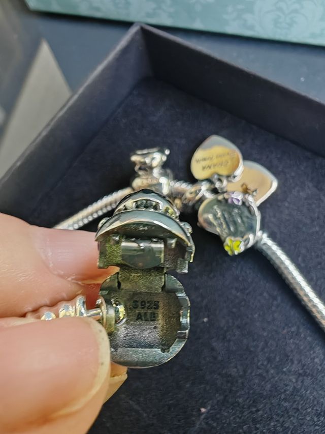 Pulsera Stitch Disney plata