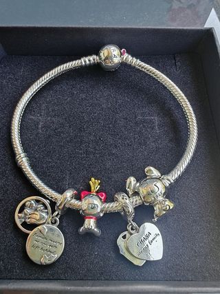 Pulsera Stitch Disney plata