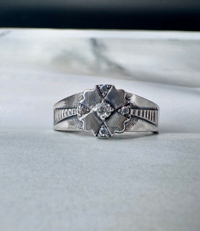 Anello in argento 💍 con zirconi