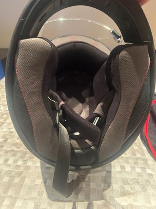 Casco Retro Shiro, Negro mate,  talla S-M (56cm)