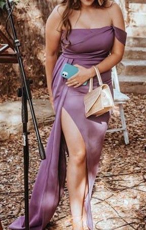 Vestido fiesta morado