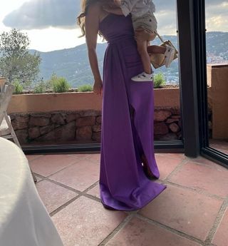 Vestido fiesta morado