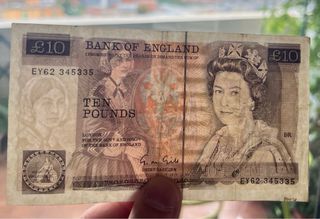 Banconota da 10 sterline UK da collezione 
