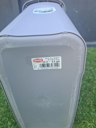 Cubo basura Stefonplast azul y gris