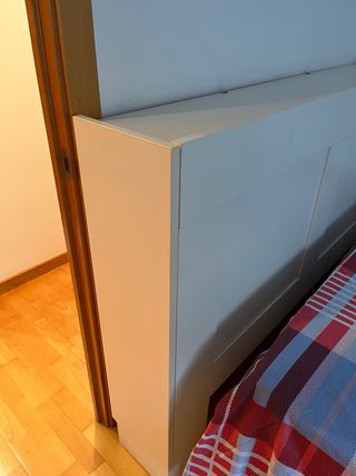 Cabecero Brimnes IKEA con puertas hechas a medida